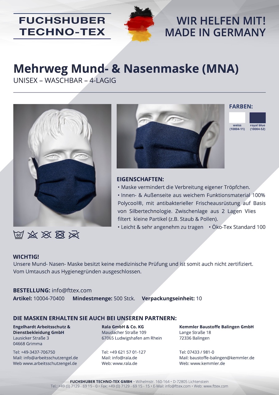 MNA Maske Vlies Art. 10004-70400