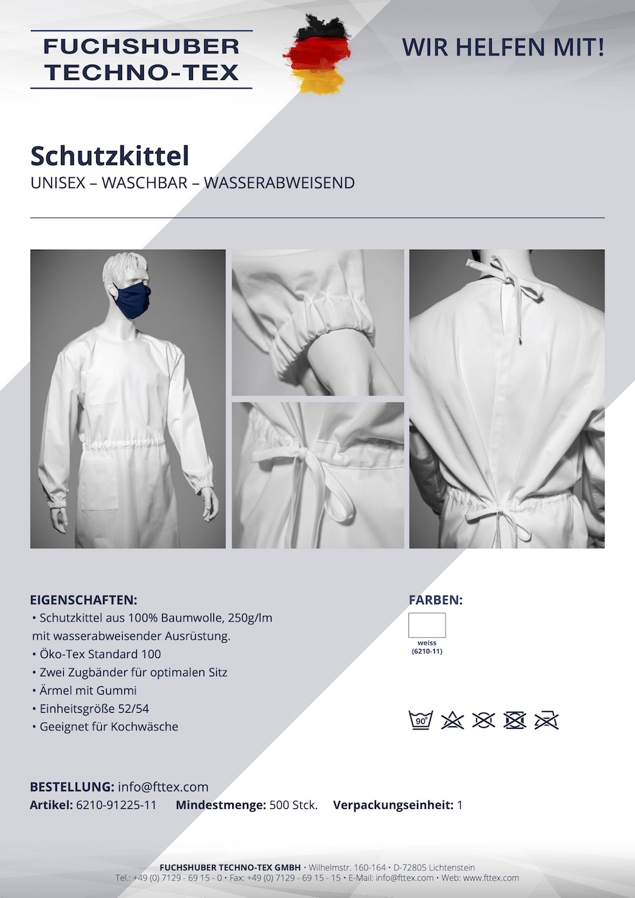 Flyer Schutzkittel